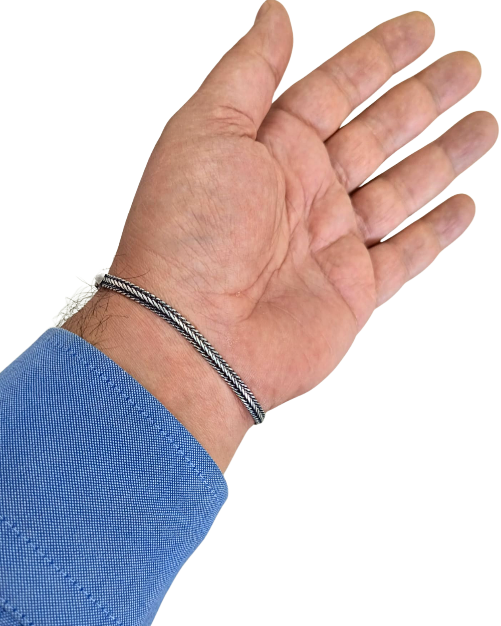 925 Ayar Gümüş Bileklik 4 mm 21,5 cm
