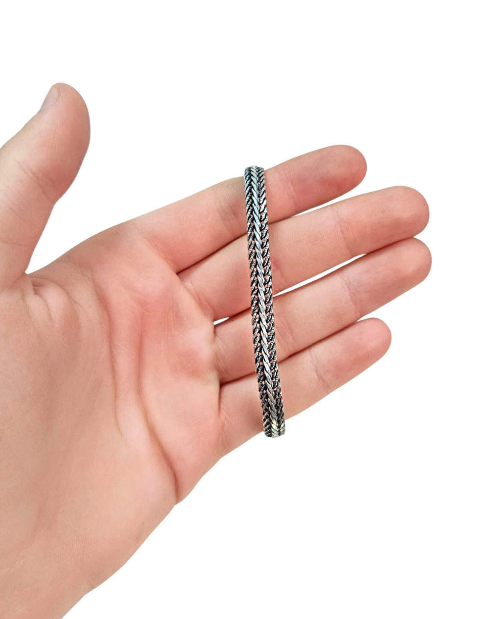 925 Ayar Gümüş Bileklik 6 mm 21,5 cm