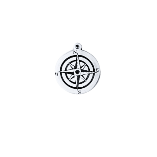 925 K Silver Pusula 14 x 16 mm