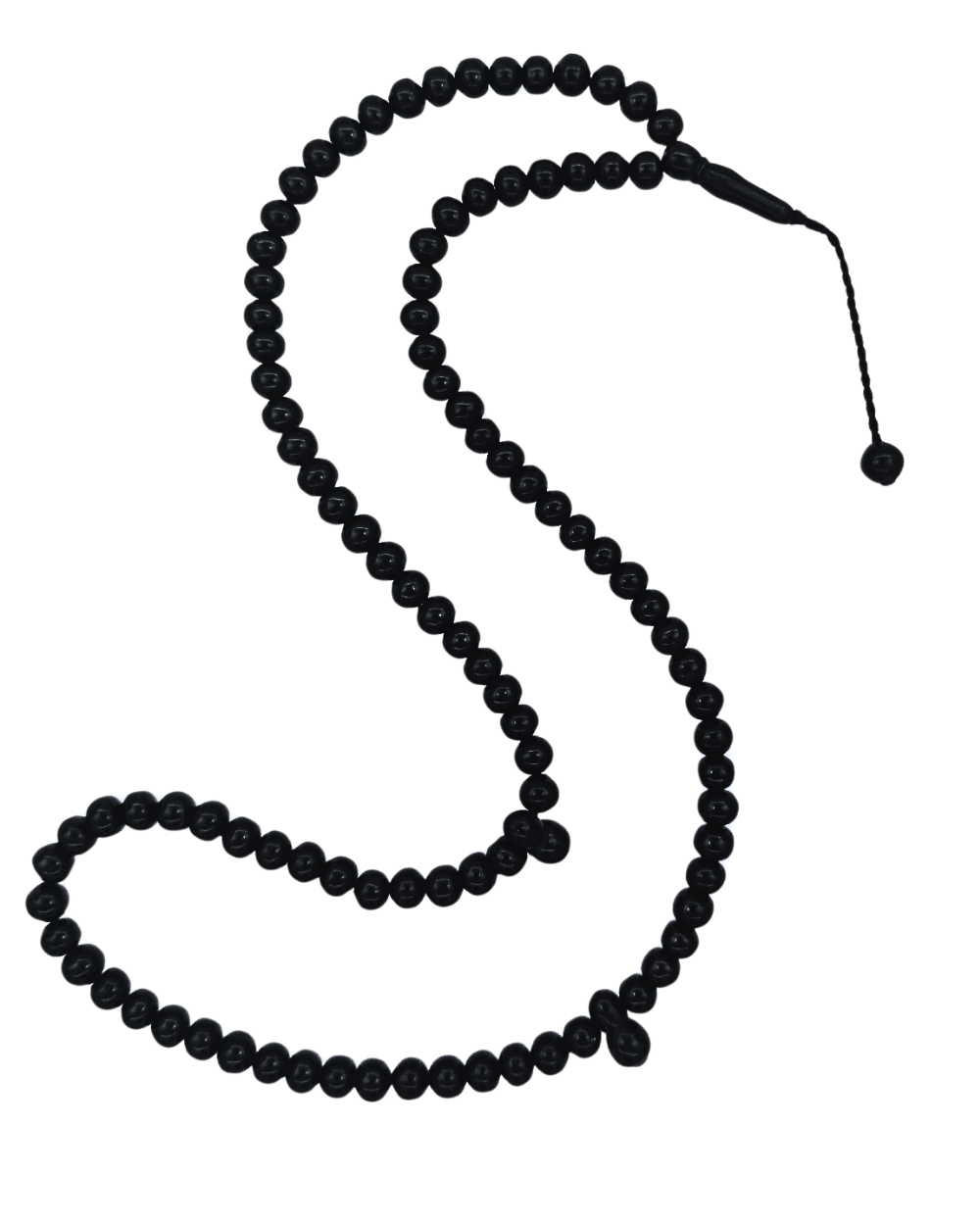 Sertifikalı Erzurum Oltu Taşı Mini Namaz Dua Zikir Tesbihi 99luk 6 x 5 mm