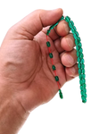 Bilek Boy Kapsül Kesim Yeşil Sıkma Kehribar Tesbih 4,5 x 7,5 mm