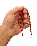 Bilek Boy Kapsül Kesim Sıkma Kehribar Tesbih 4,5 x 7,5 mm