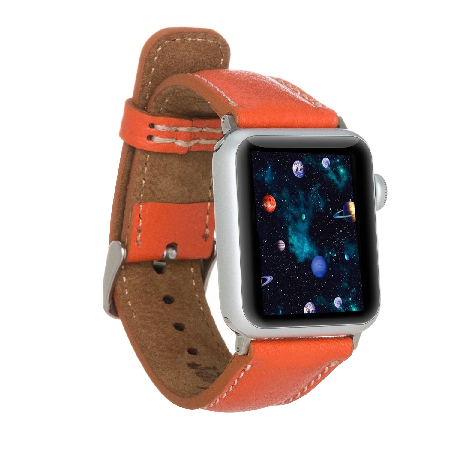 Apple Watch Uyumlu Deri Kordon 38-40-41mm SM3 SC FL8