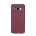 Samsung Galaxy S8 Uyumlu Deri Arka Kapak FL19 Bordo