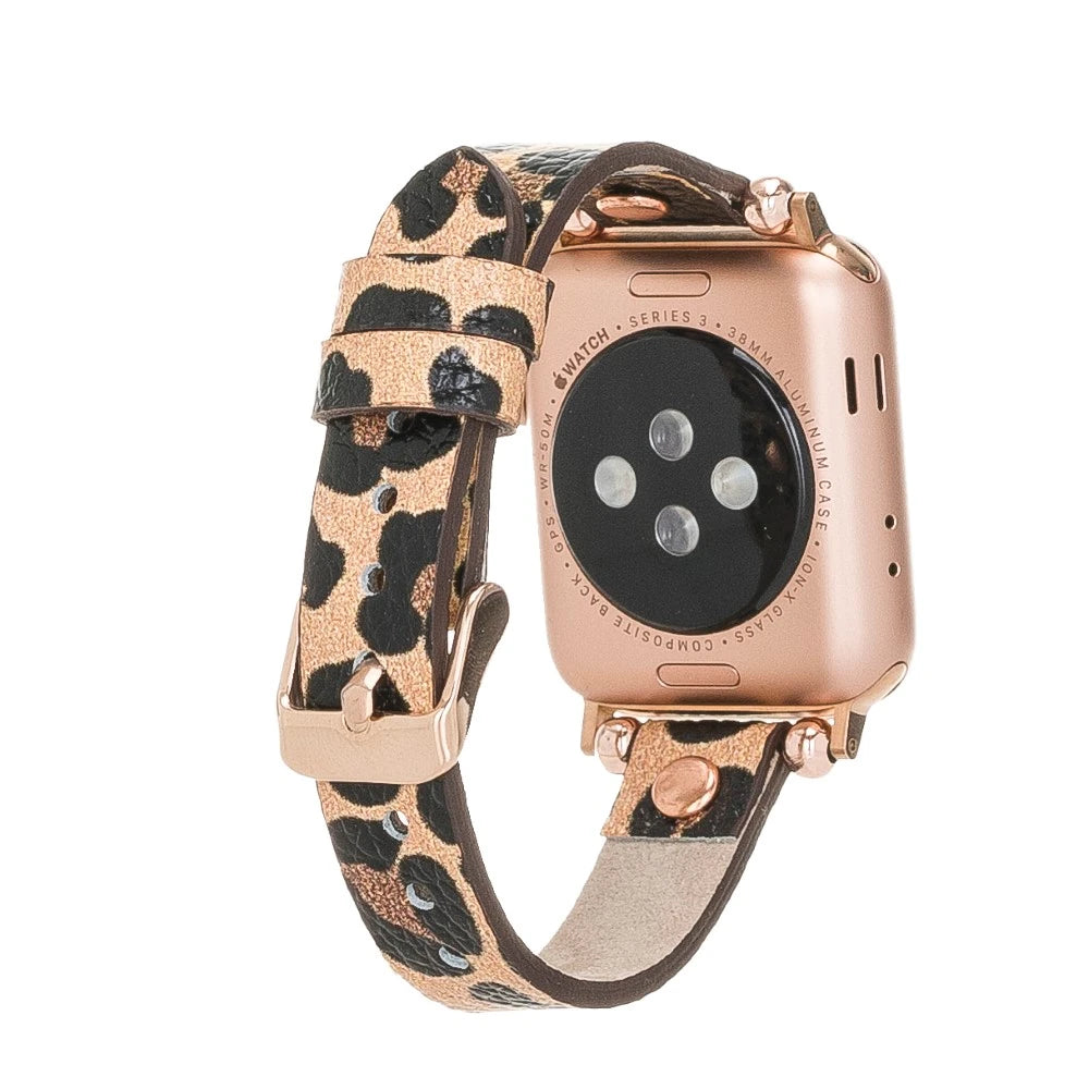 Apple Watch Uyumlu Deri Kordon 38-40-41mm RT LEO2N
