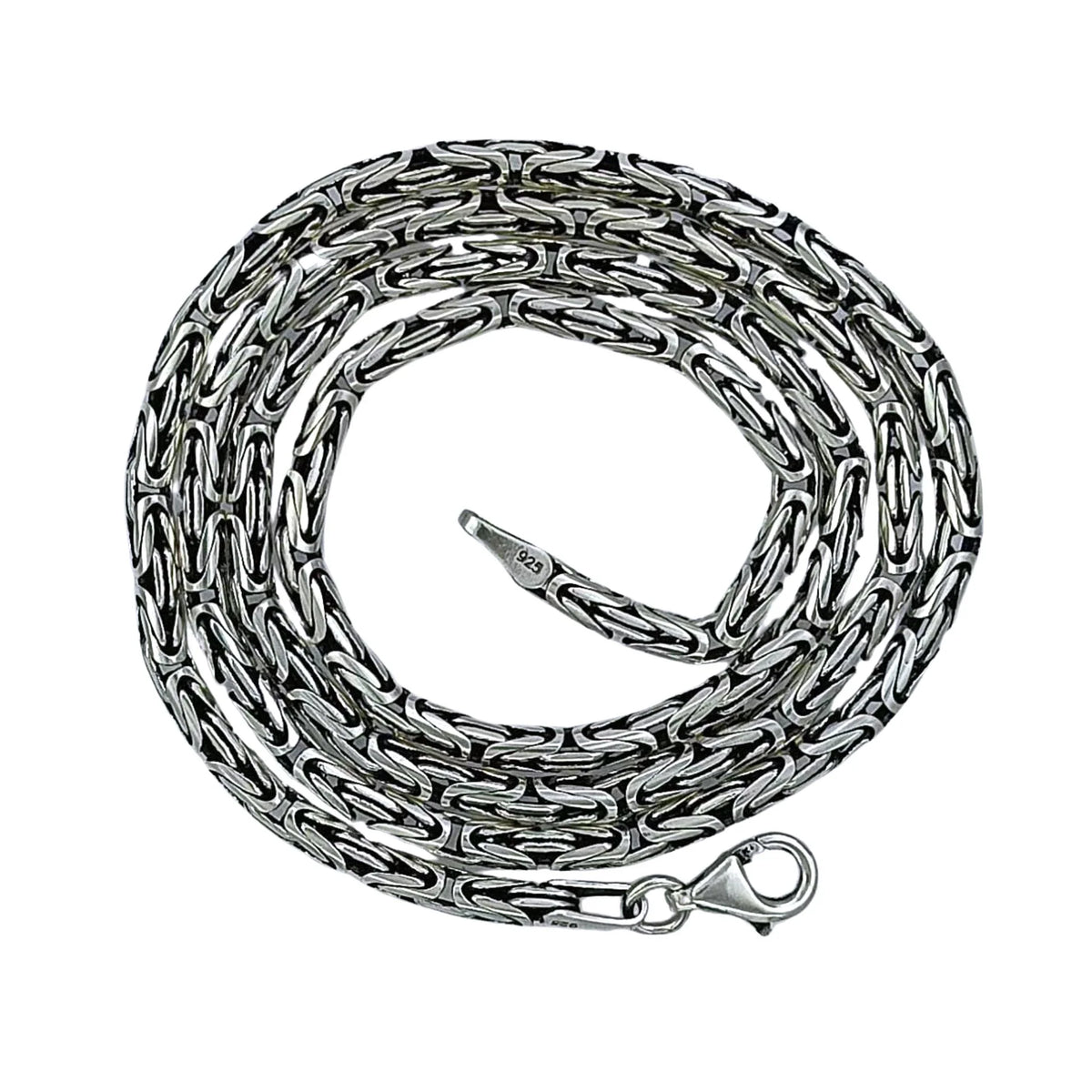 925 Ayar Gümüş Kral Zincir Kolye 3 mm 55 cm