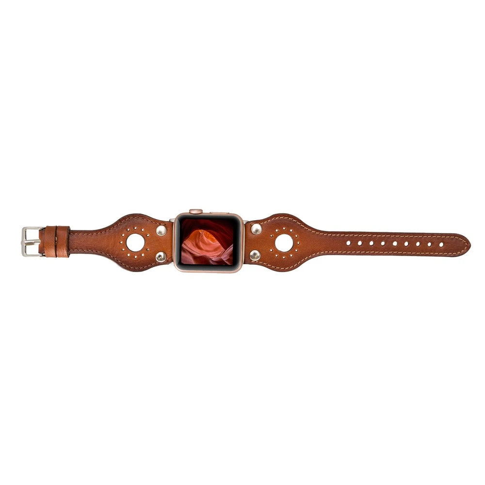 Apple Watch Uyumlu Deri Kordon Ronda 38-40-41mm ST RST2E