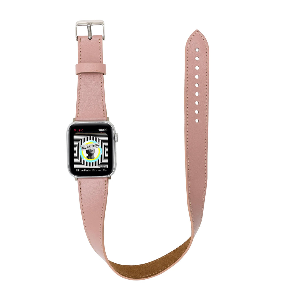 Apple Watch Uyumlu Deri Kordon 42-44-45mm DT NU2