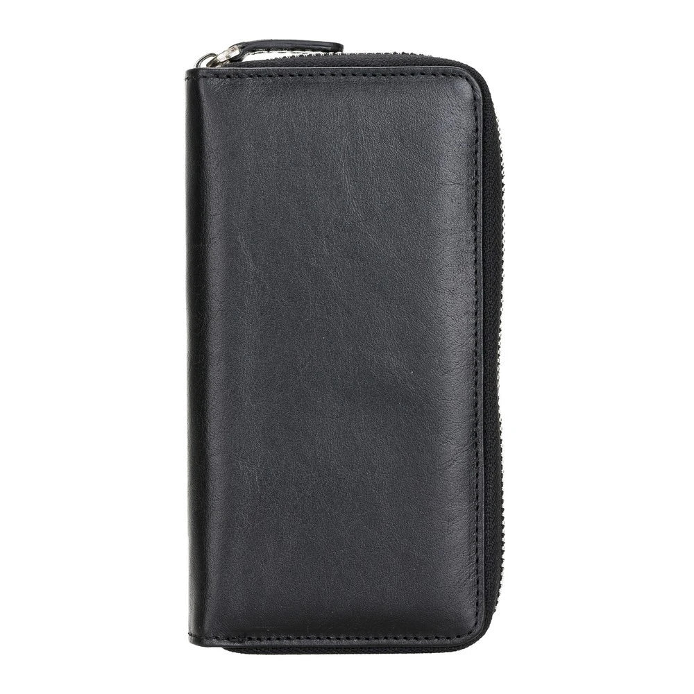 Ovis 6.5 inch Uyumlu Deri Kartlıklı Kılıf RST1 Siyah
