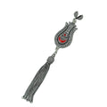 Ayyıldız Model Fizyon 925 Ayar Gümüş Mineli Püskül 10 cm