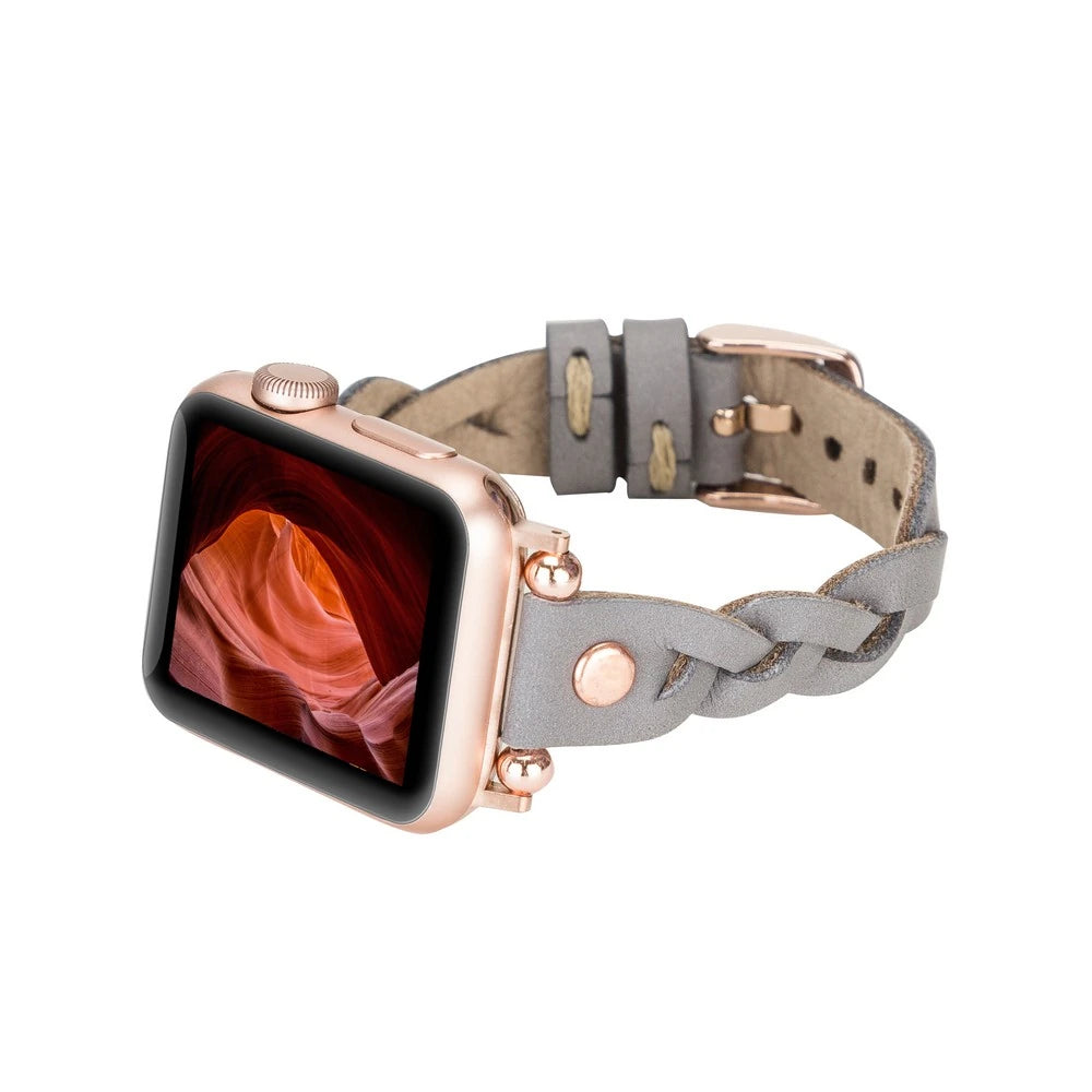 Apple Watch Uyumlu Deri Kordon Wanda 38-40-41mm RT RST9
