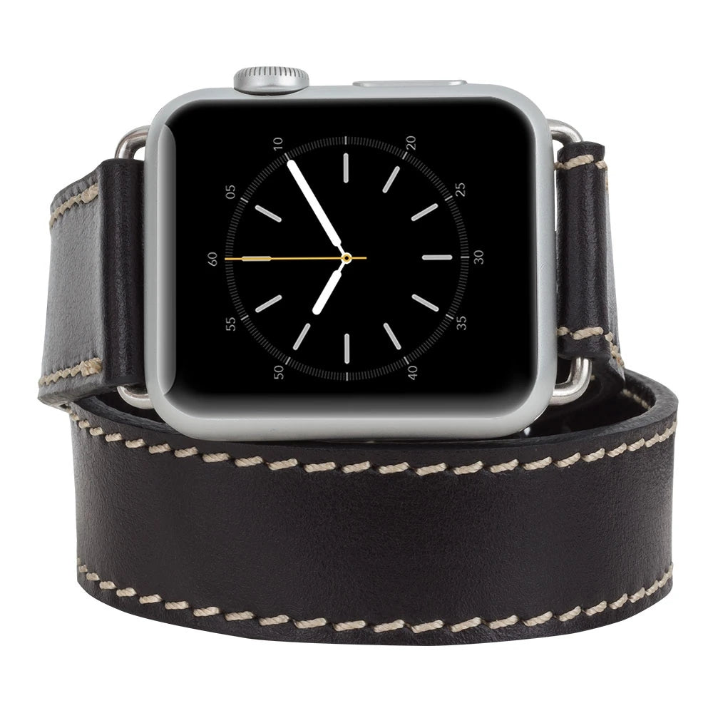 Apple Watch Uyumlu Deri Kordon 38-40-41mm DT RST1