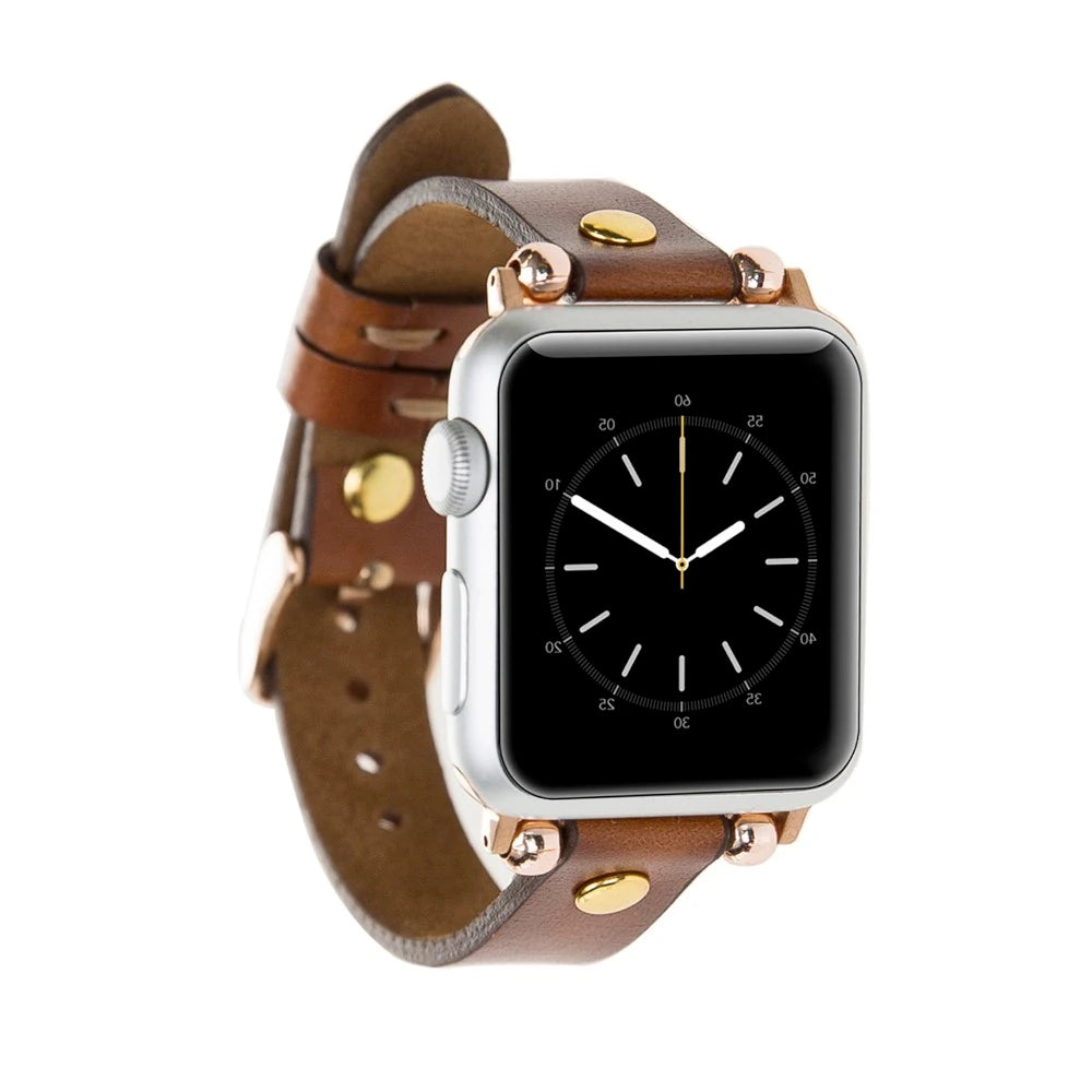 Apple Watch Uyumlu Deri Kordon 42-44-45mm Ferro GT RST2E