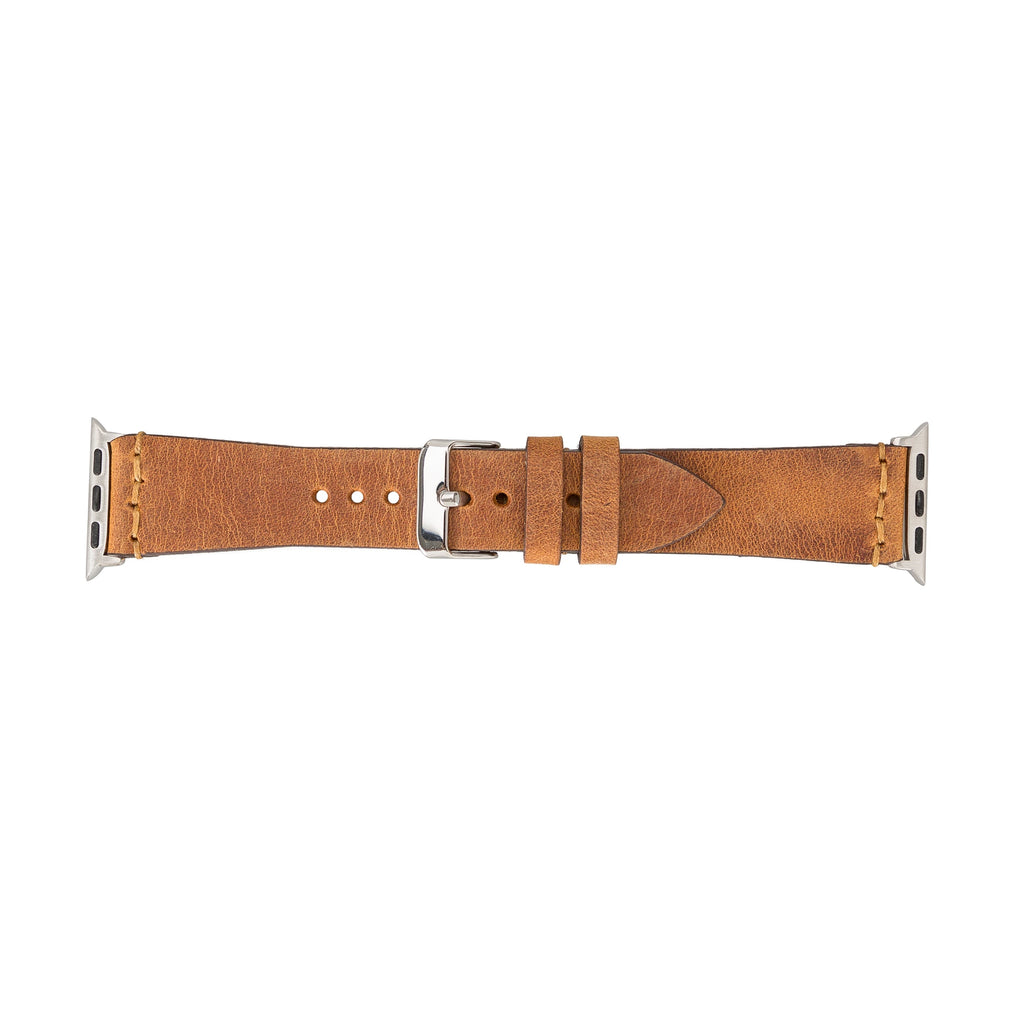 Apple Watch Uyumlu Deri Kordon 38-40-41mm G19-BA7 Taba