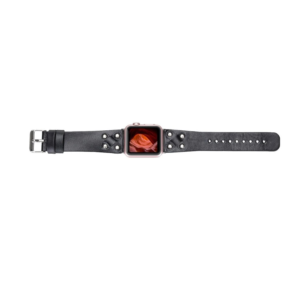 Apple Watch Uyumlu Deri Kordon Cross 42-44-45mm ST RST1