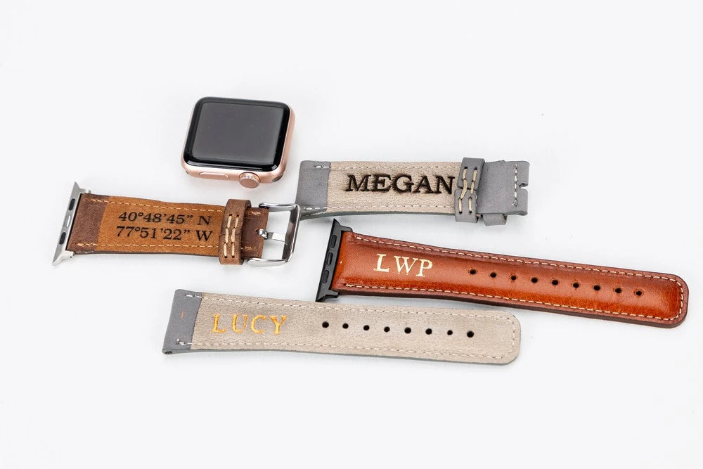 Apple Watch Uyumlu Deri Kordon 38-40-41mm CP22 Lila
