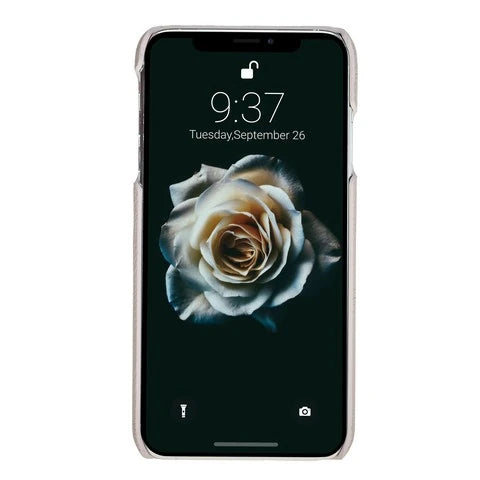 Apple iPhone XS Max Uyumlu Deri Arka Kapak MN-UJ ERC3 Bej