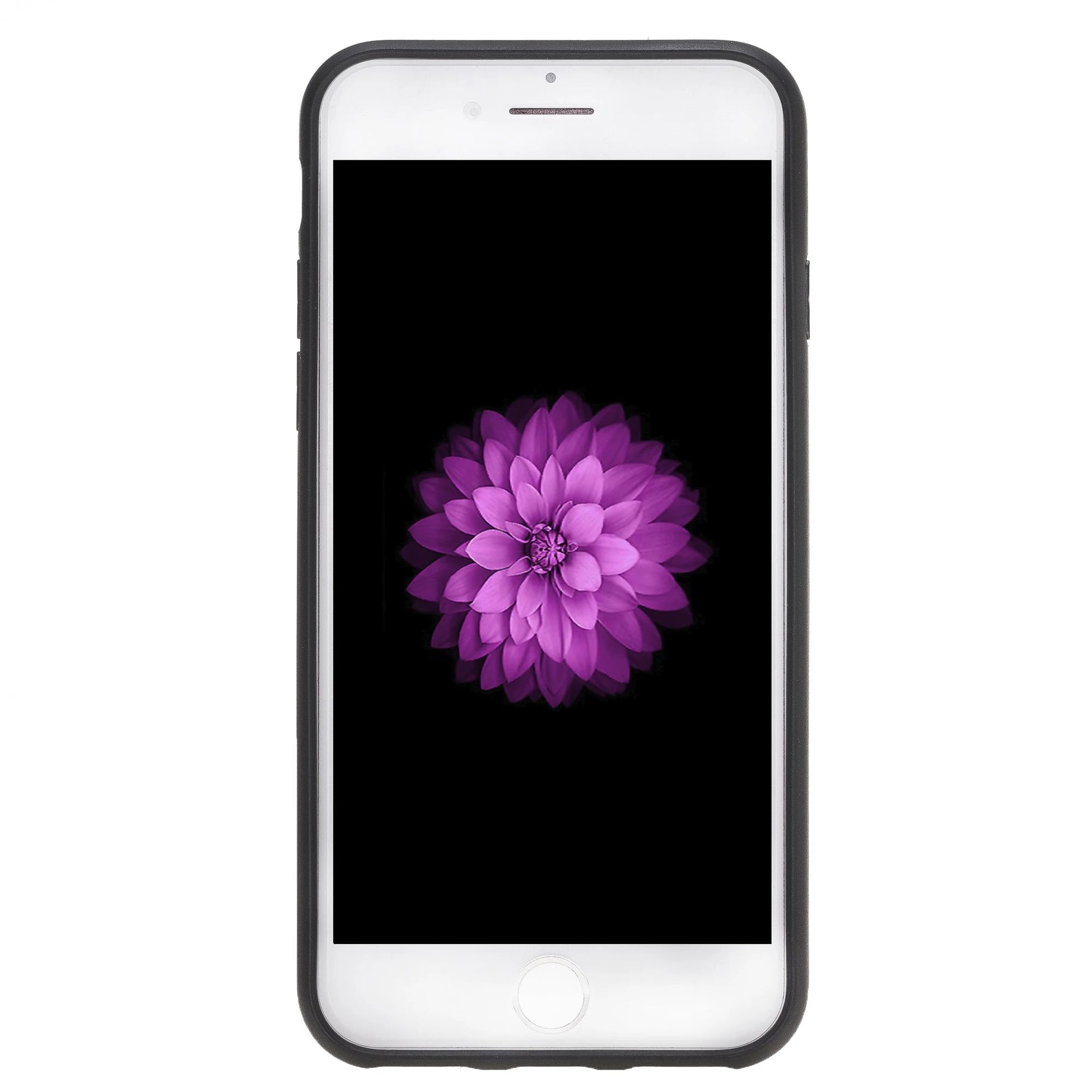 Apple iPhone 7-8 Plus Uyumlu Deri Arka Kapak Pembe