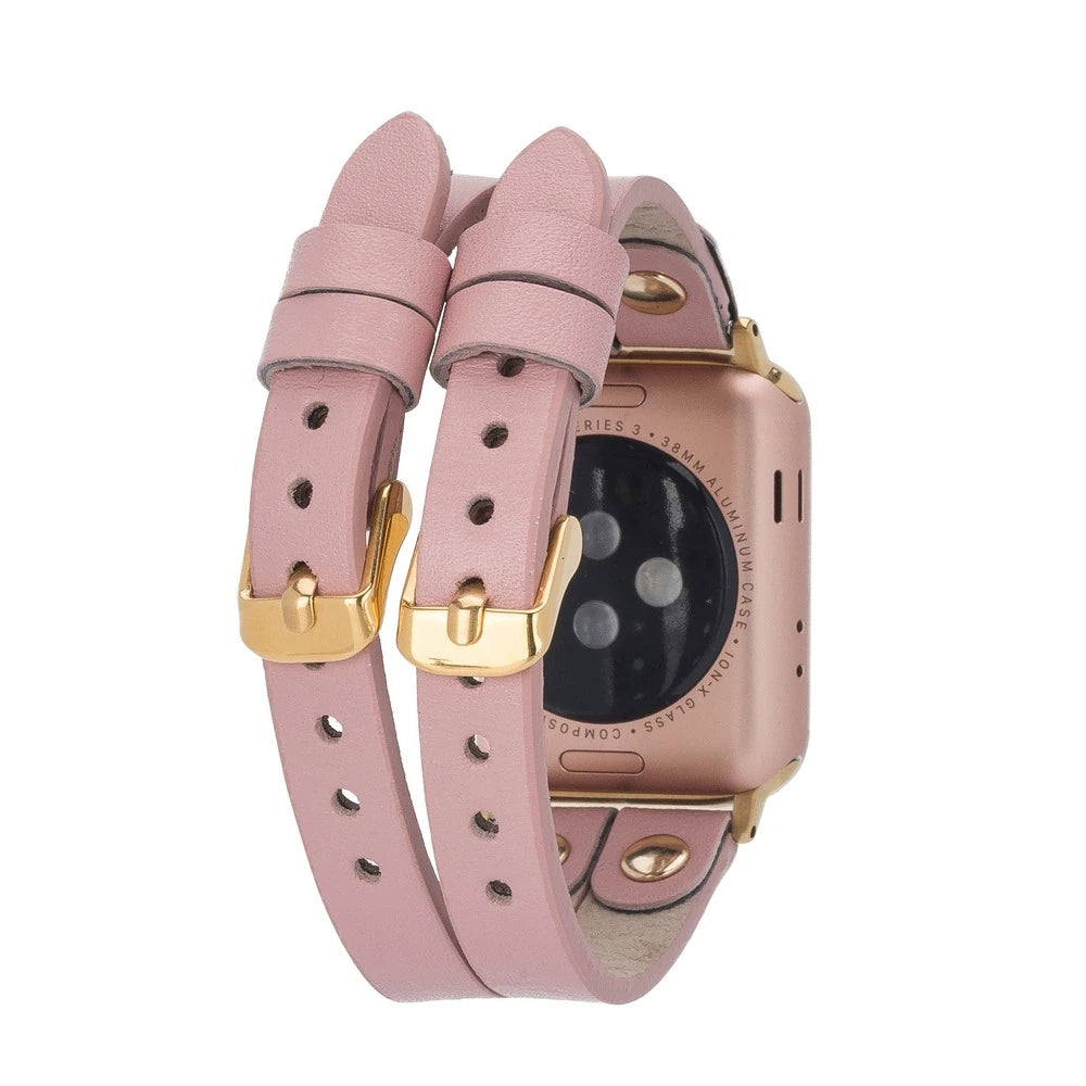 Apple Watch Uyumlu Deri Kordon Ely Double Tour GT NU2