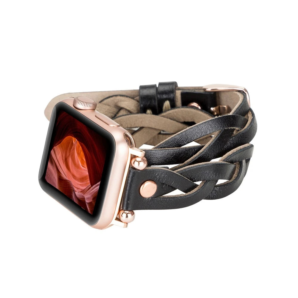 Apple Watch Uyumlu Deri Kordon 38-40-41mm DT RT RST1