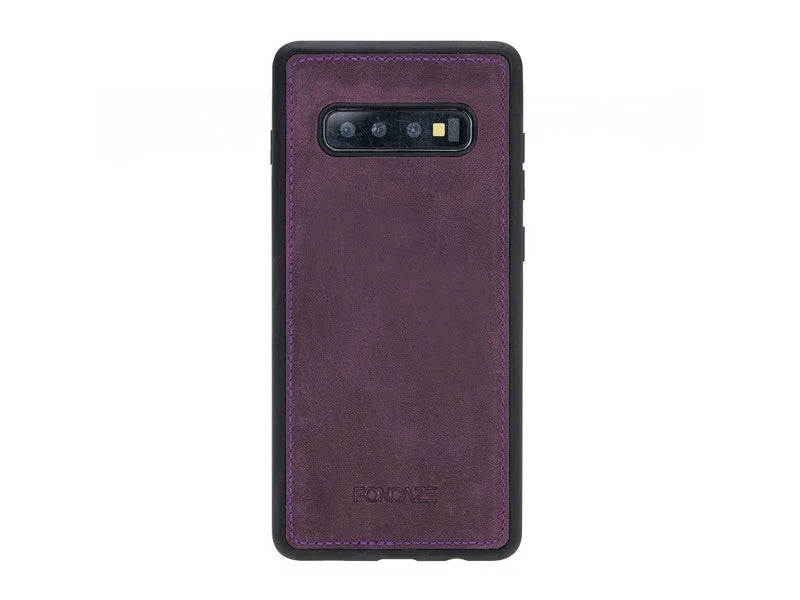 Samsung Galaxy S10 Plus Uyumlu Deri Cüzdanlı Kılıf Foncaze G7