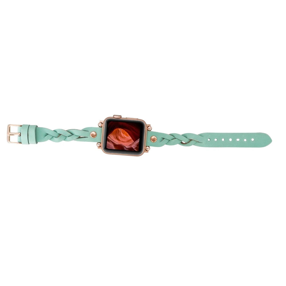 Apple Watch Uyumlu Deri Kordon Wanda 38-40-41mm RT BRN7