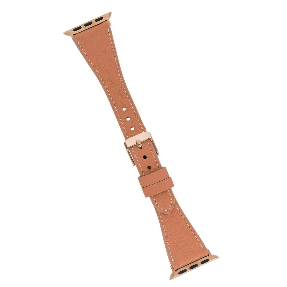 Apple Watch Uyumlu Deri Kordon 38-40-41mm Dikişli NU3