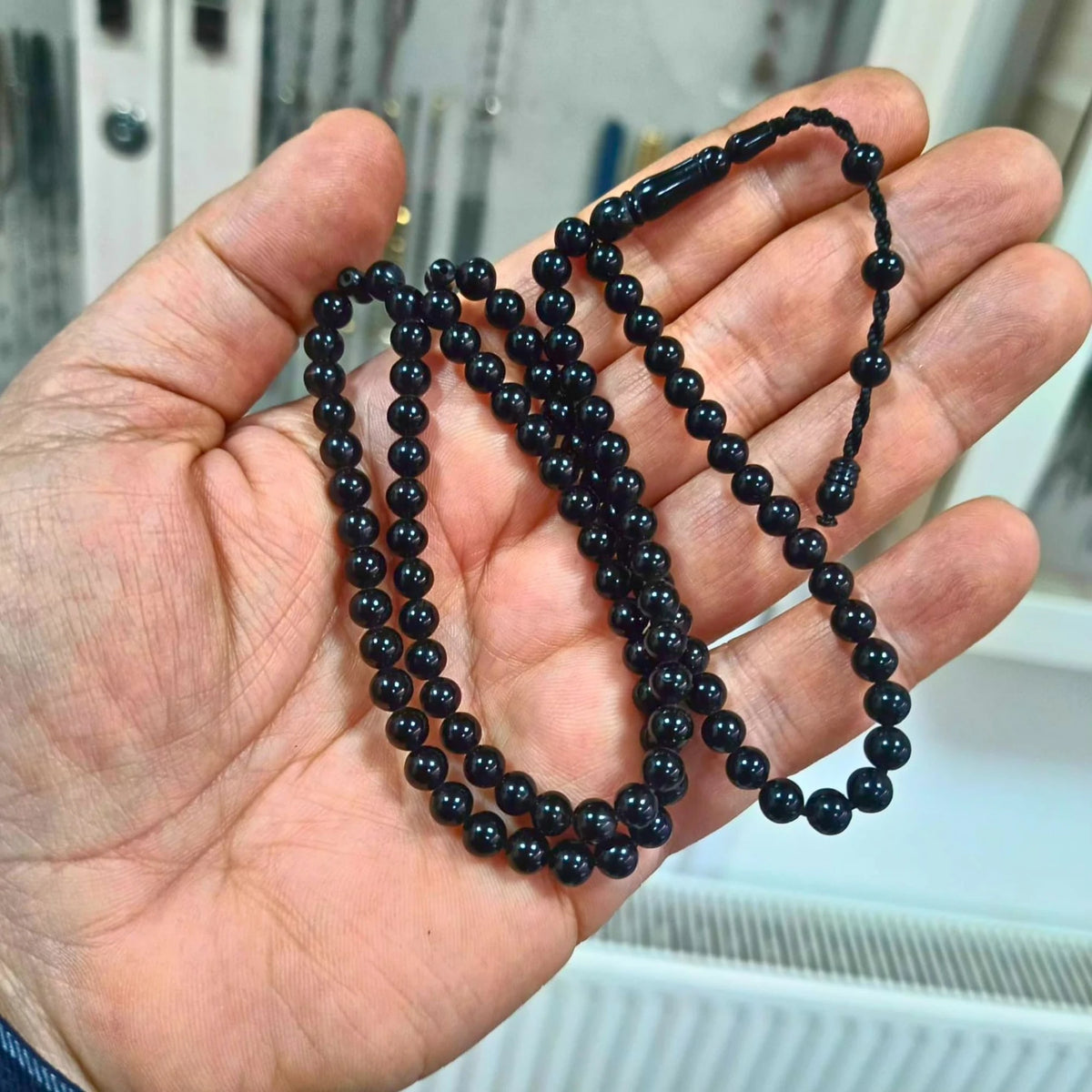 99'luk Certified Erzurum Oltu Stone Namaz Dua Zikir Prayer Beads 6 mm