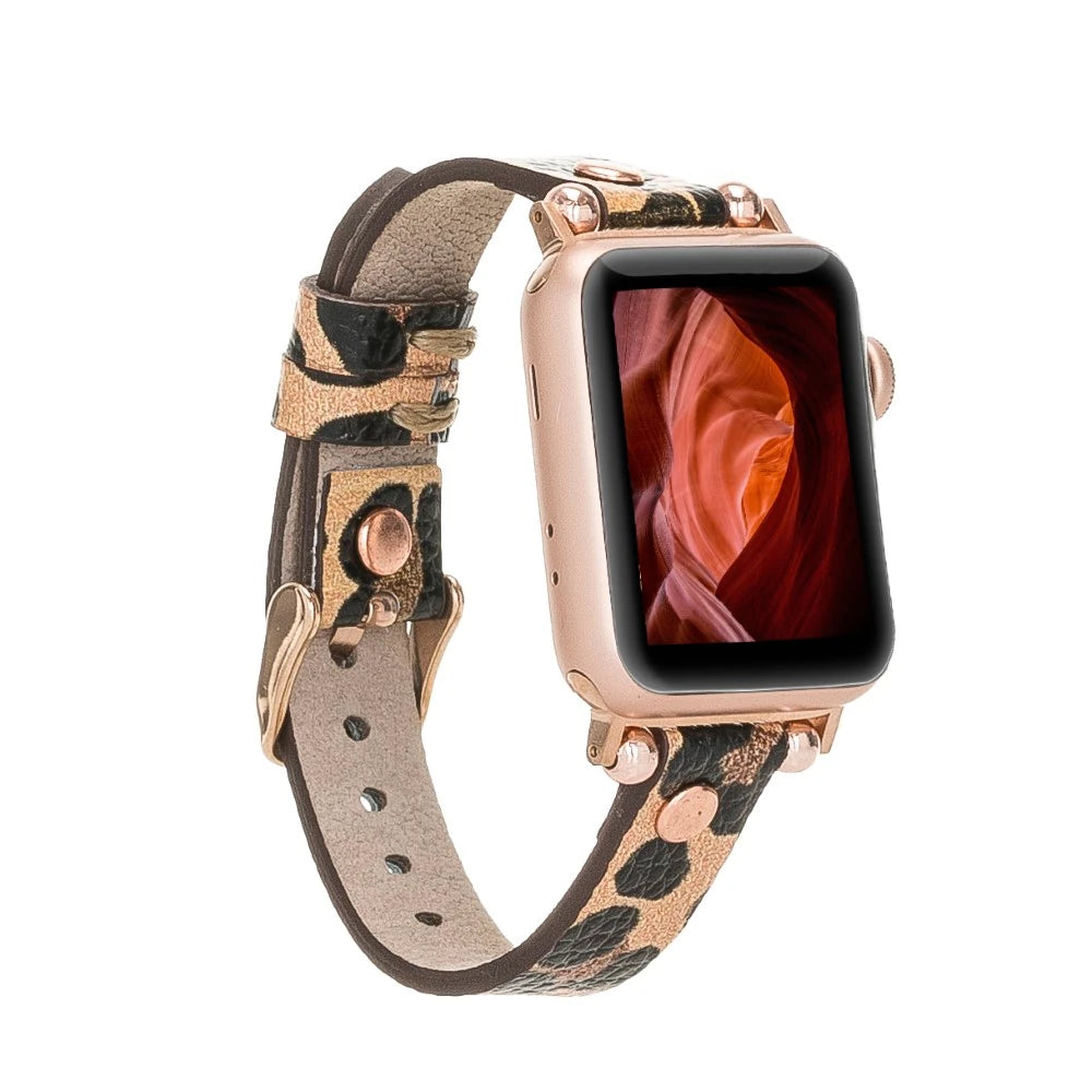 Apple Watch Uyumlu Deri Kordon 38-40-41mm RT LEO2N