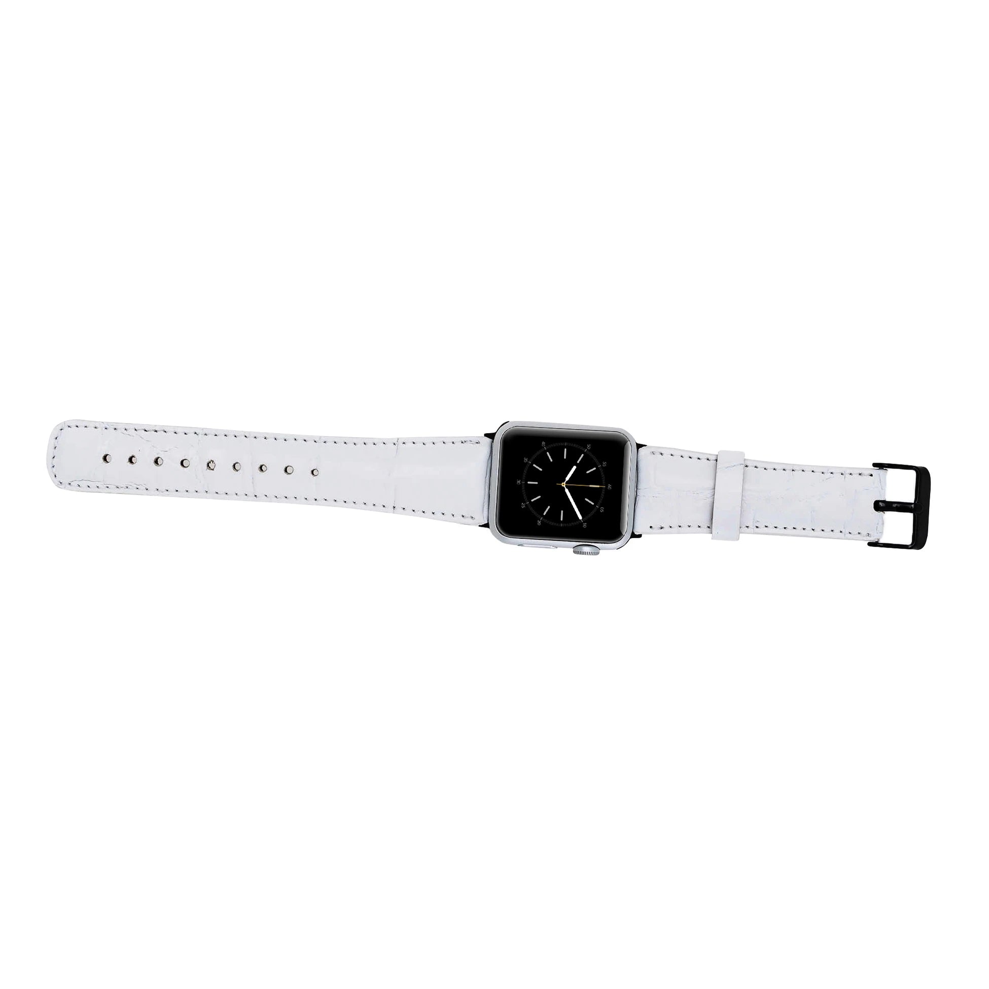 Apple Watch Uyumlu Deri Kordon 42-44-45mm F3 Beyaz