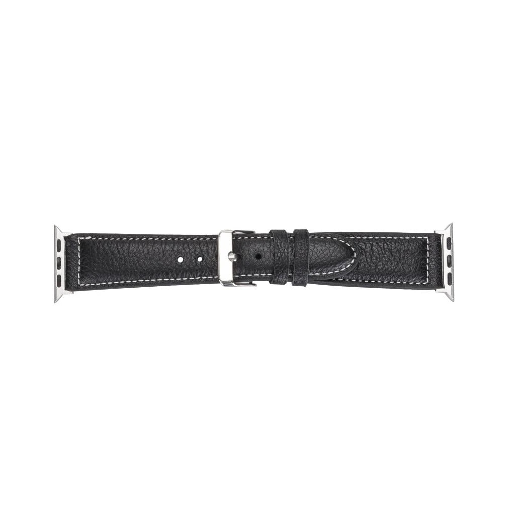 Apple Watch Uyumlu Deri Kordon 42-44-45mm NM1-AS1 Siyah