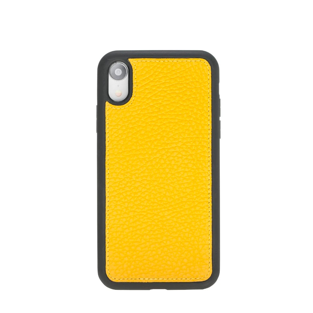 Apple iPhone XR Uyumlu Deri Cüzdanlı Kılıf FL12 Sarı