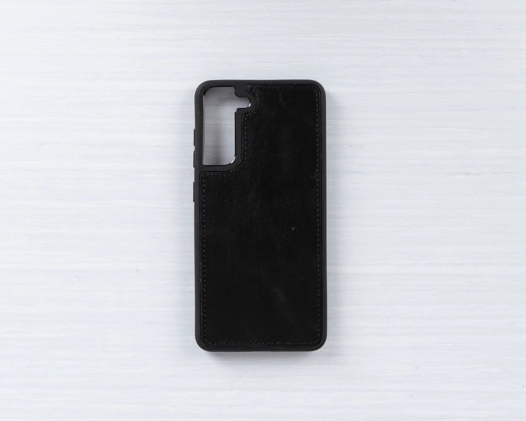 Samsung Galaxy S21 FE Uyumlu Deri Cüzdanlı Kılıf RST1 Siyah