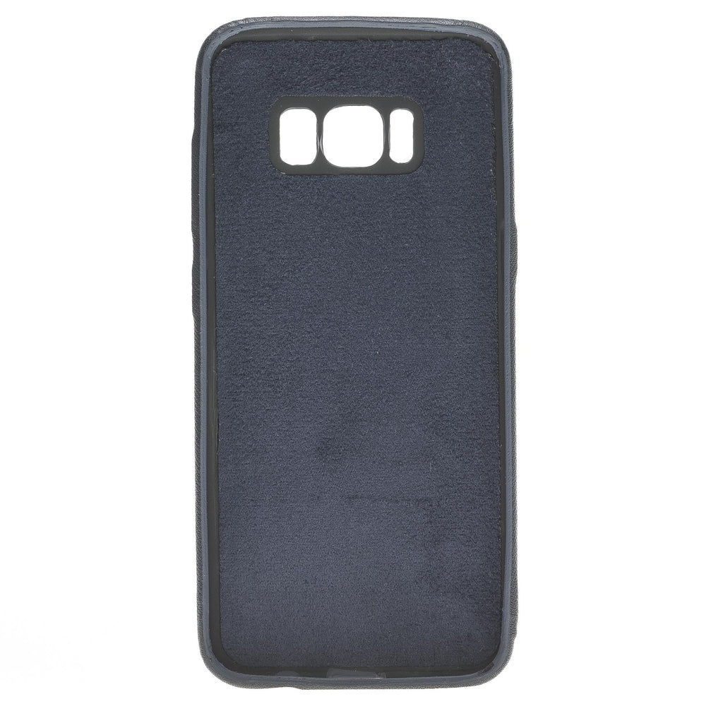 Samsung Galaxy S8 Uyumlu Deri Kartlıklı Arka Kapak UCCC Mavi