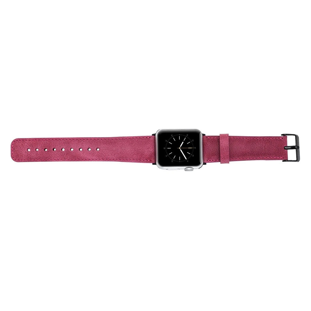 Apple Watch Uyumlu Deri Kordon 38-40-41mm TN08 Pembe