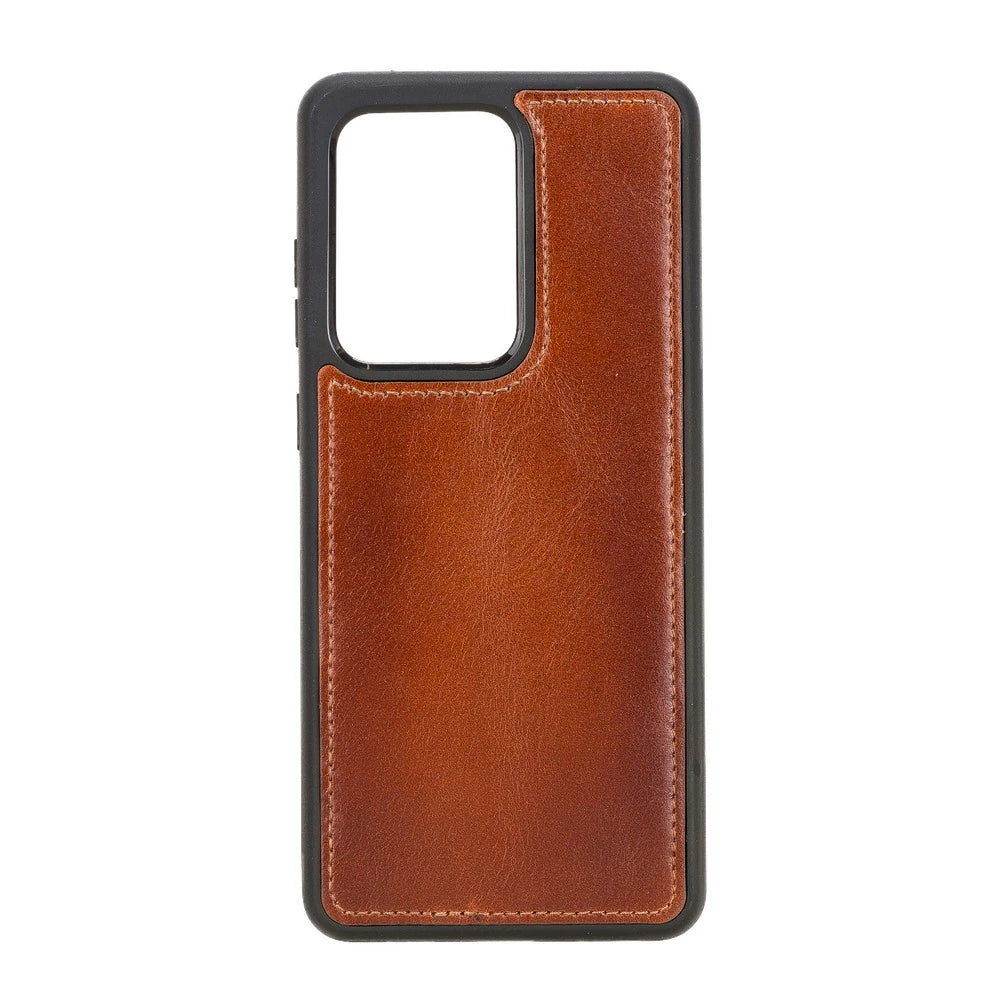 Samsung Galaxy S20 Ultra Uyumlu Deri Cüzdanlı Kılıf RST2EF Taba