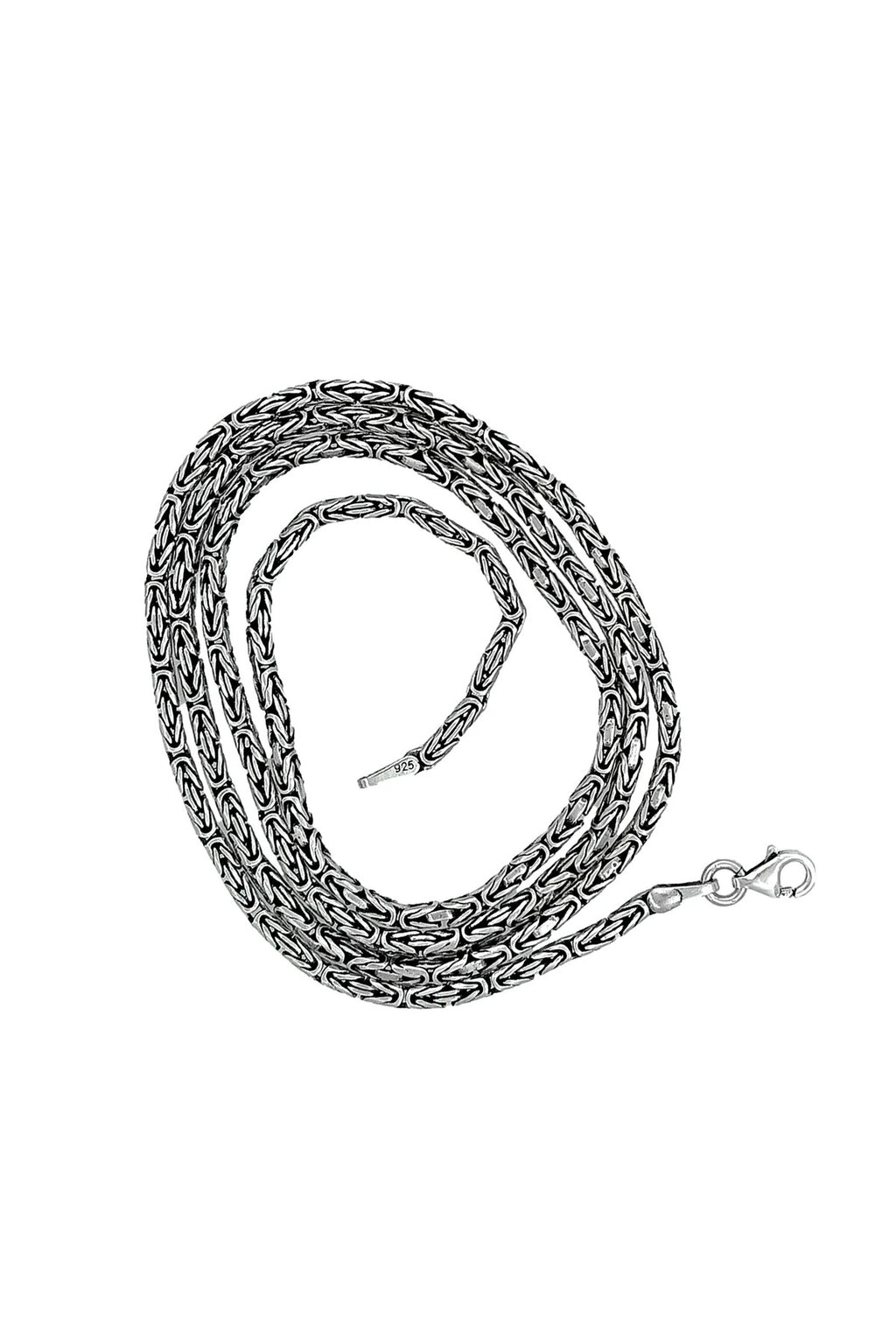925 Ayar Gümüş Kral Zincir Kolye 2,5 mm 65 cm