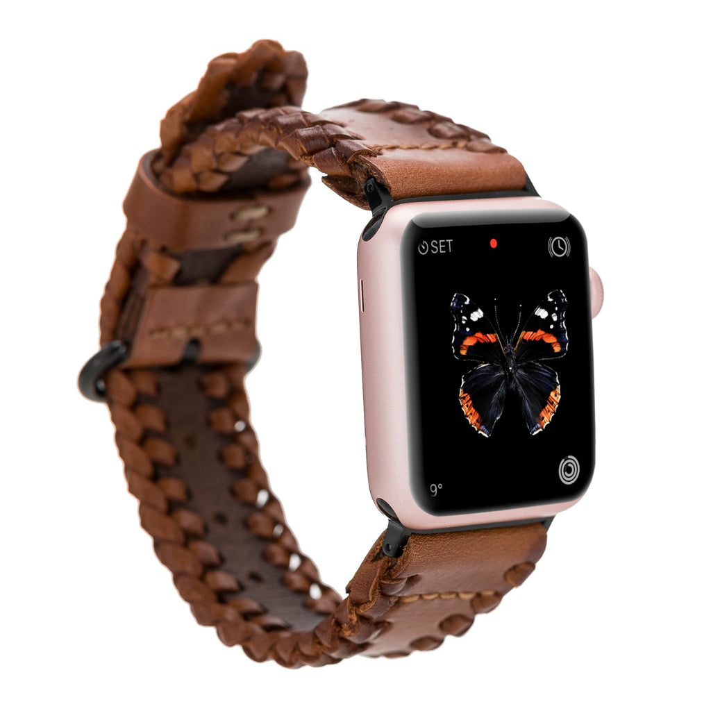 Apple Watch Uyumlu Deri Kordon 42-44-45mm SM58 RST2EF