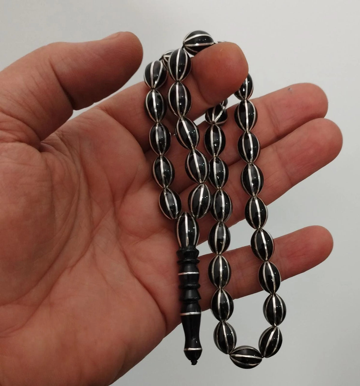 Karpuz Dilimi Geniş Yarma Erzurum Oltu Prayer Beads 9x11 mm
