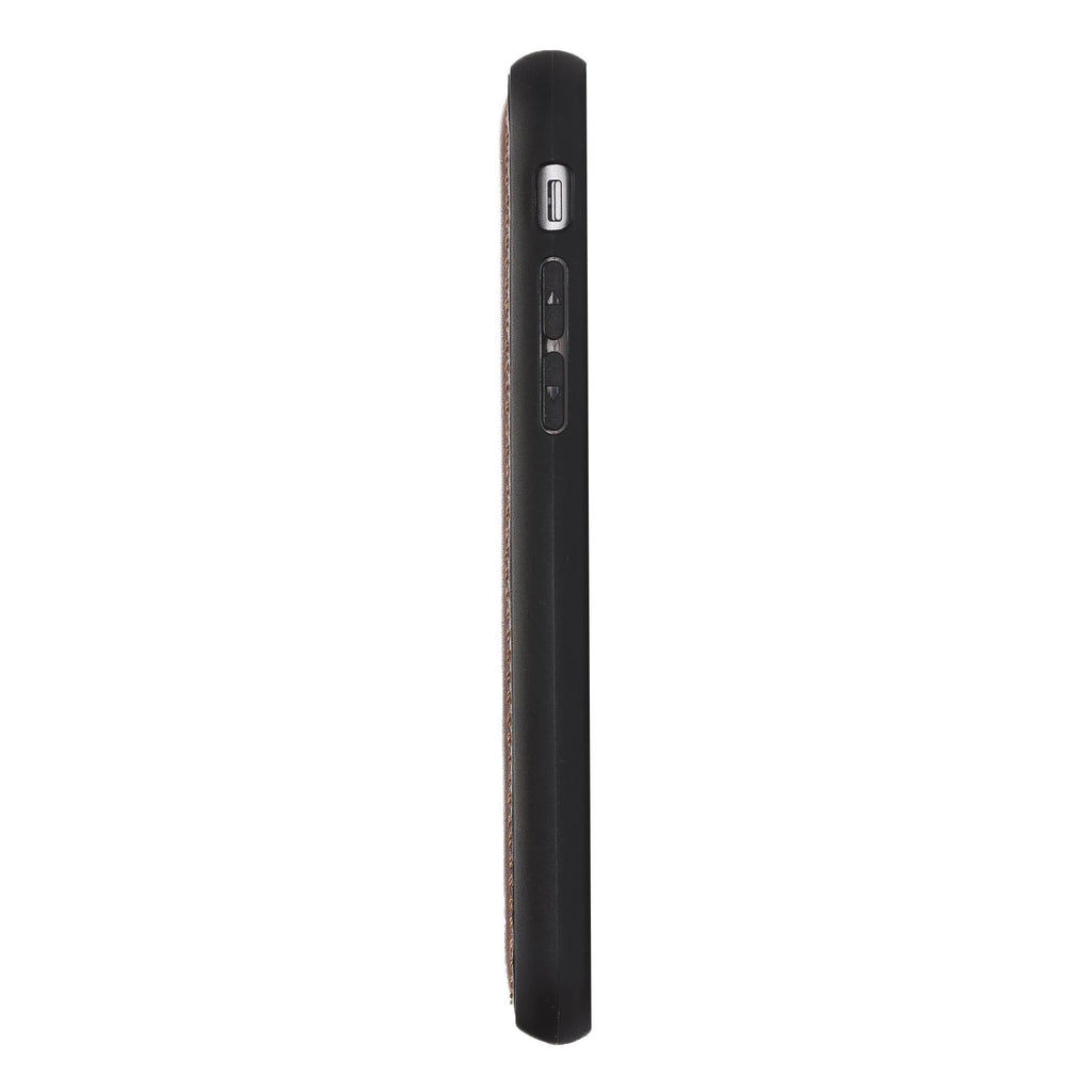Apple iPhone 7-8-SE Uyumlu Deri Arka Kapak RST2EF Taba