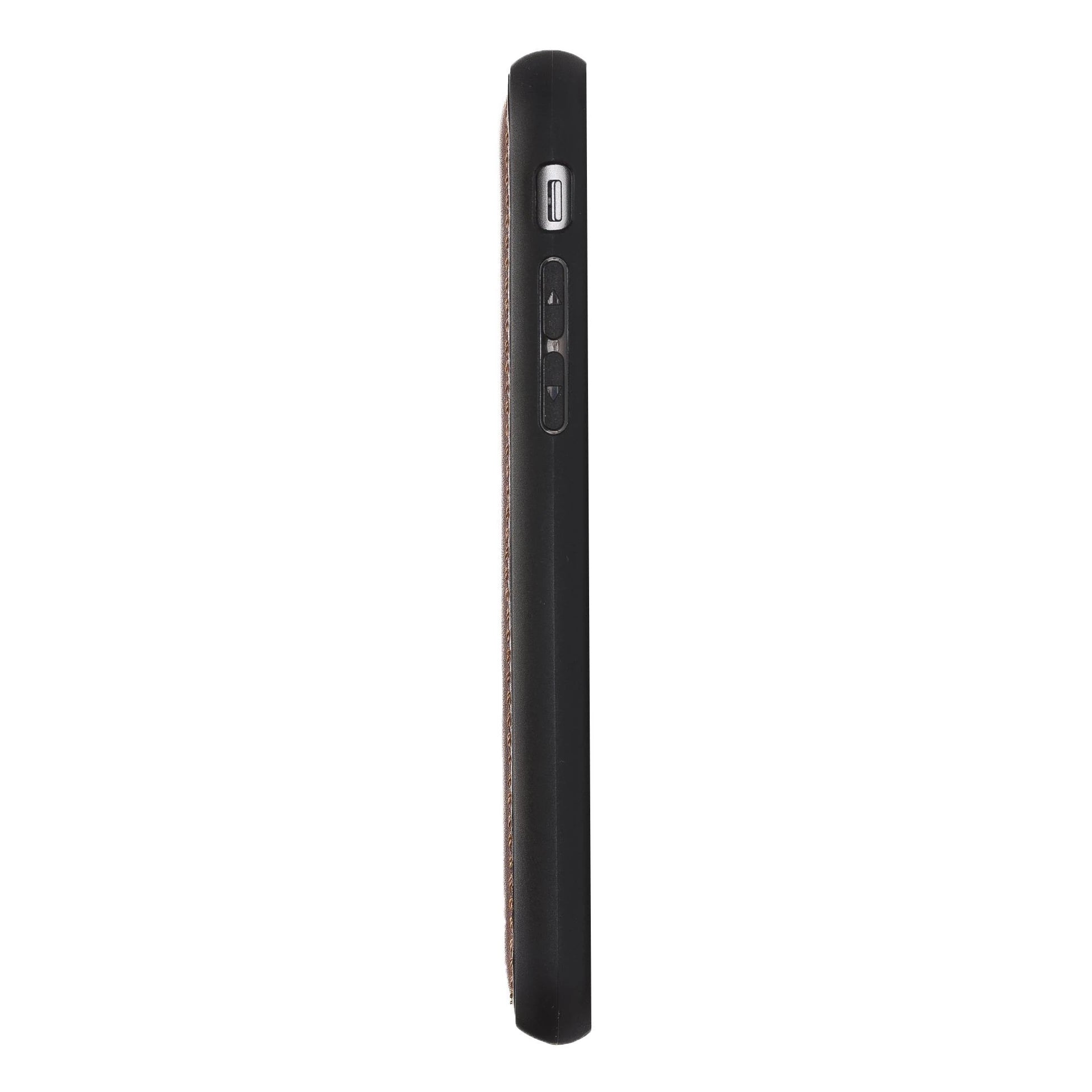 Apple iPhone 7-8-SE Uyumlu Deri Arka Kapak RST2EF Taba