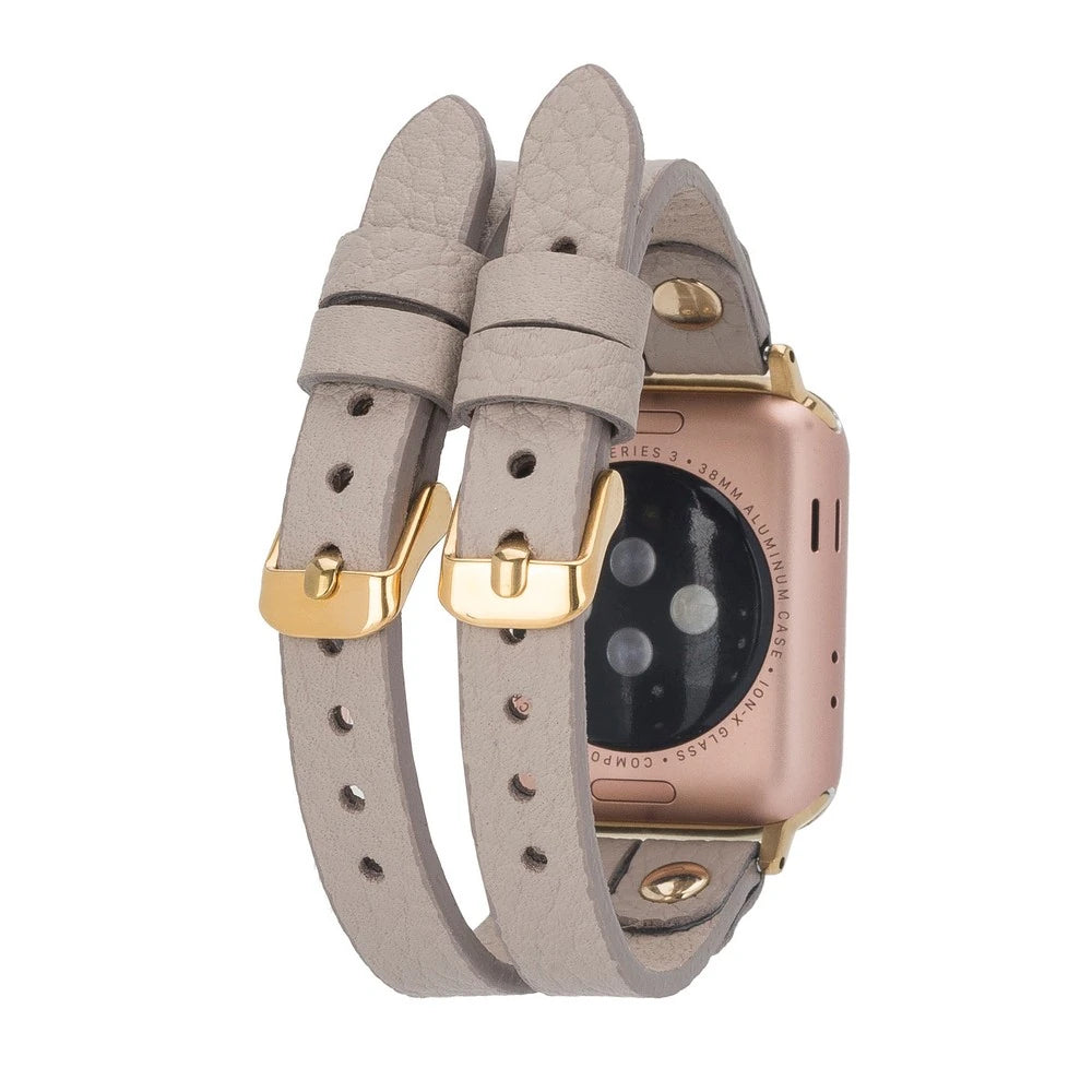 Apple Watch Uyumlu Deri Kordon Ely Double Tour GT ERC3
