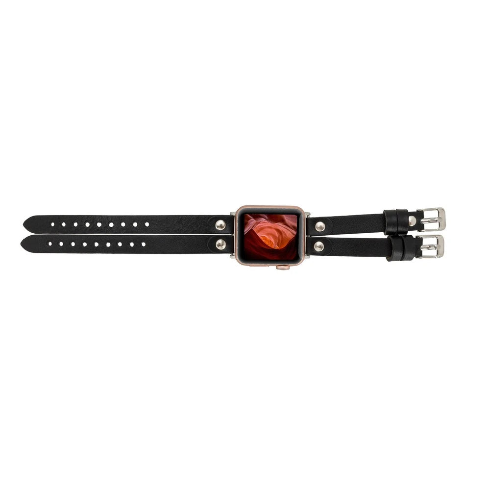 Apple Watch Uyumlu Deri Kordon Ely Double Tour ST RST1