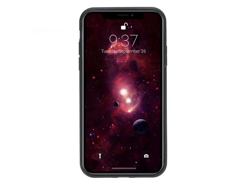 Apple iPhone XR Uyumlu Deri Arka Kapak Foncaze NU2 Pembe