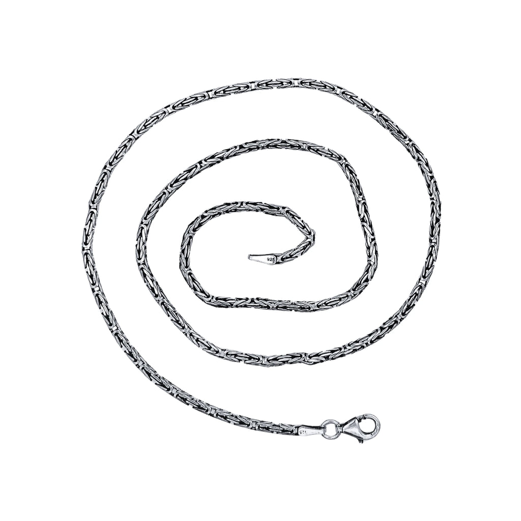 925 Ayar Gümüş Kral Zincir Kolye 2,5 mm 55 cm