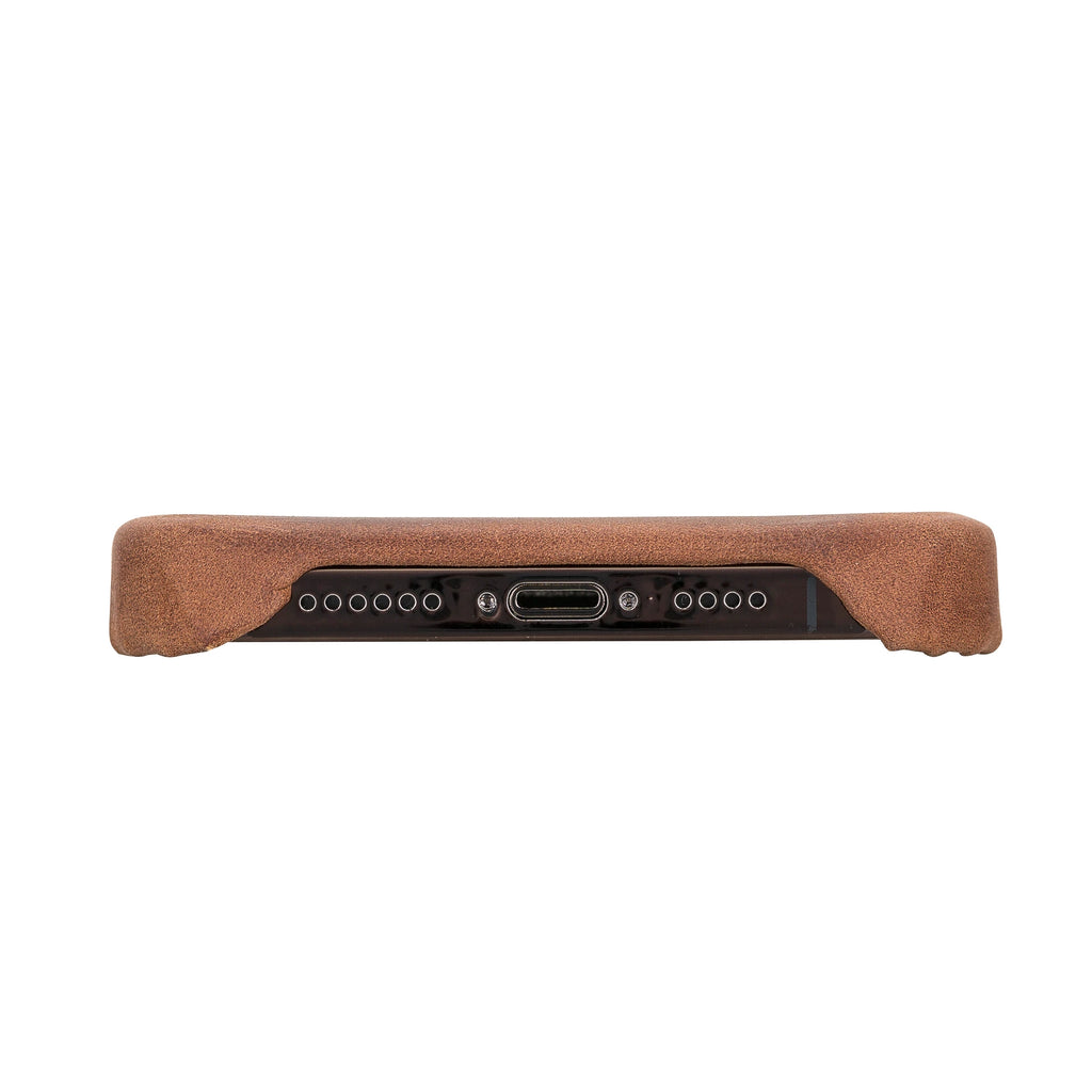 Apple iPhone 12 Pro Max Uyumlu Deri Arka Kapak F360 G2