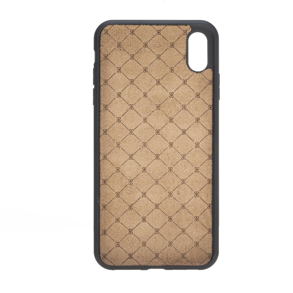 Apple iPhone X-XS Uyumlu Deri Cüzdanlı Kılıf Leopar