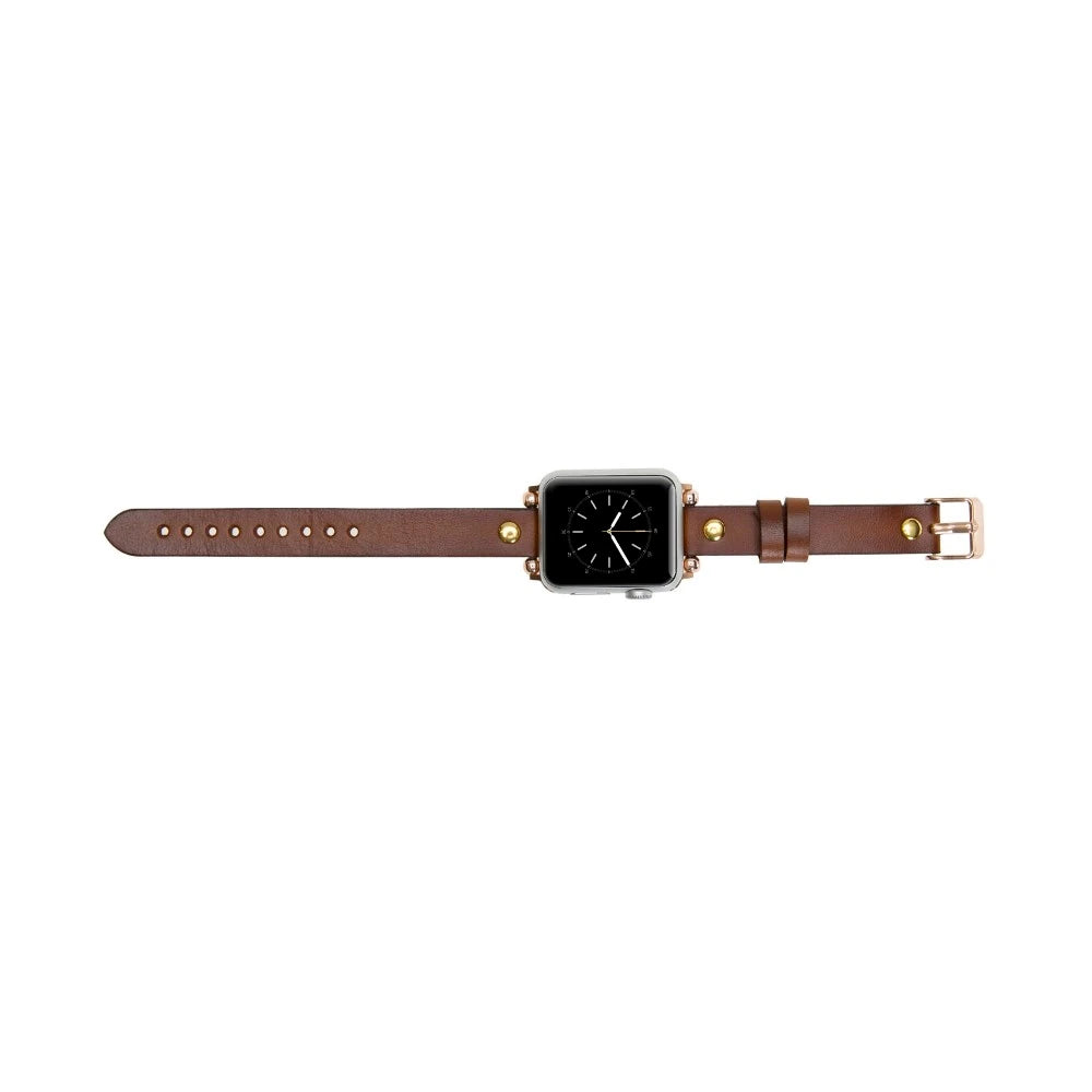 Apple Watch Uyumlu Deri Kordon 42-44-45mm Ferro GT RST2E