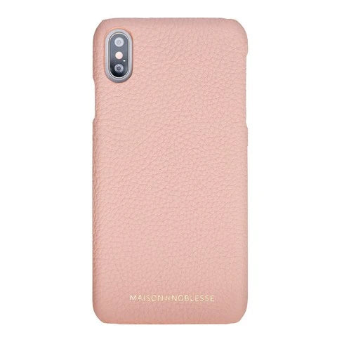 Apple iPhone XS Max Uyumlu Deri Arka Kapak MN-UJ ERC5 Pembe