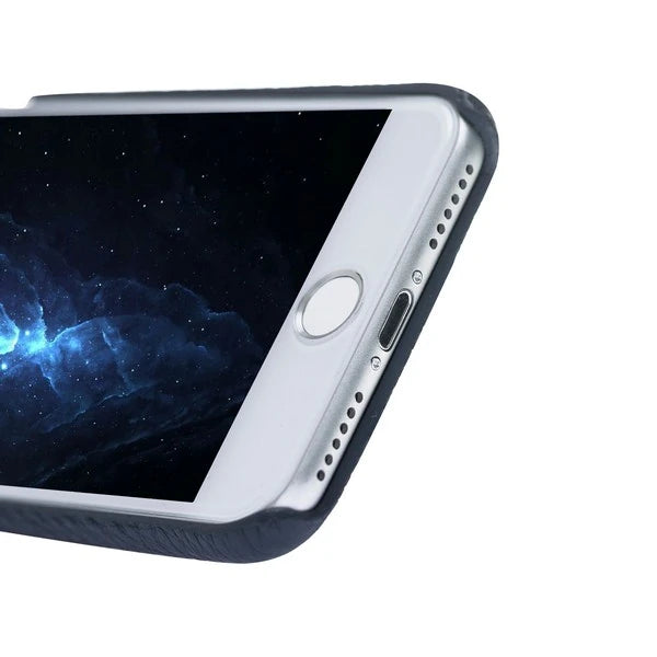 Apple iPhone 7-8-SE Uyumlu Deri Arka Kapak MN-UJ ERC6 Lacivert